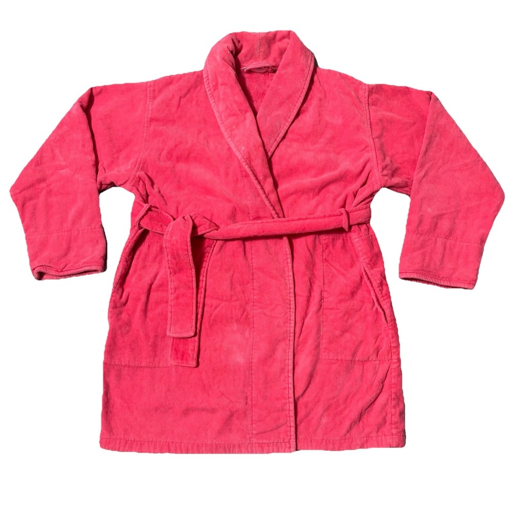 VTG Victoria Secret Pink Heavy Weight Terry Cloth Blingy bath robe Good Girl Y2K